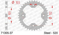 Corona AFAM 71305-37 in acciaio passo 520 KTM XC 525 QUAD 2008  -2012  