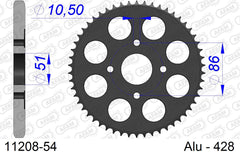 Corona AFAM 11208-54 in all. passo 428 HONDA TL 125 1989