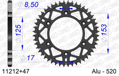 Corona AFAM 11212+47 in all. passo 520 HM-HONDA CRE 250 R ENDURO 2002  -2007  