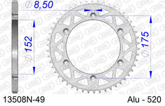 Corona AFAM 13508N-49 in all. passo 520 YAMAHA YZ 125 1988