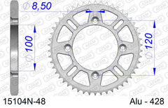 Corona AFAM 15104N-48 in all. passo 428 SUZUKI RM 80 1989  -2001  