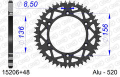 Corona AFAM 15206+48 in all. passo 520 BETA RR 400 ENDURO 2010  -2011  