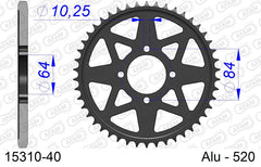 Corona AFAM 15310-40 in all. passo 520 KAWASAKI KSF 400 KFX400 2003  -2006  