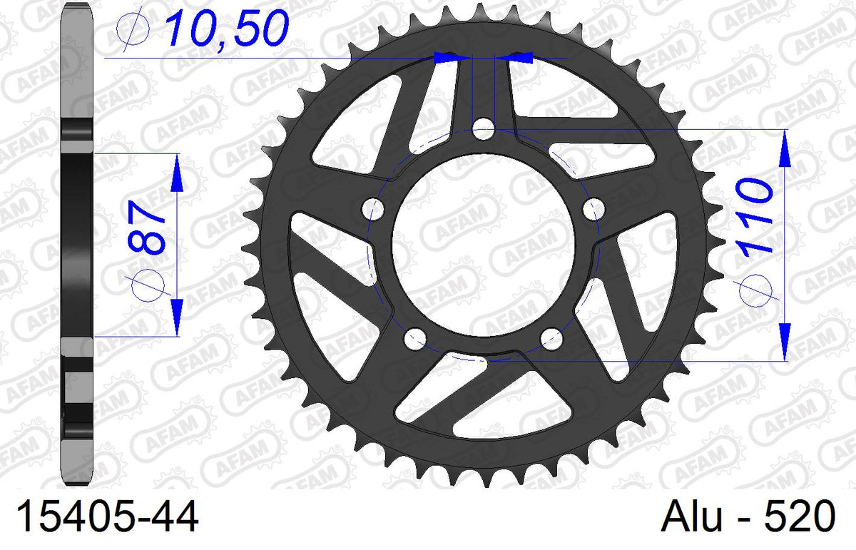 Corona AFAM 15405-44 in all. passo 520 SUZUKI SV 650 S 1999  -2007  