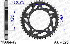 Corona AFAM 15604-42 in all. passo 525 SUZUKI GSX-R 1000 2001  -2006  