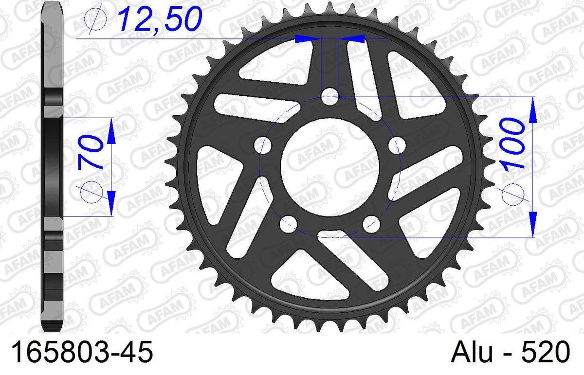 Corona AFAM 165803-45 in all. passo 520 BMW HP4 RACE 1000 2017  -2018  