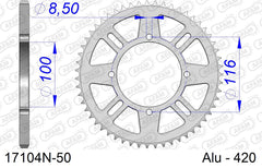 Corona AFAM 17104N-50 in all. passo 420 KAWASAKI KX 85 17-14 2003  -2023  