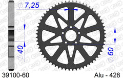 Corona AFAM 39100-60 in all. passo 428 BETA EVO 80 SENIOR 2009  -2020  