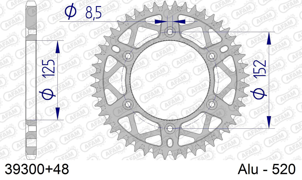 Corona AFAM 39300+48 in all. passo 520 BETA 250 X-TRAINER 2019