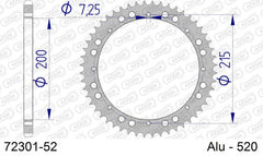 Corona AFAM 72301-52 in all. passo 520 KTM MC 495 1982  -1983  