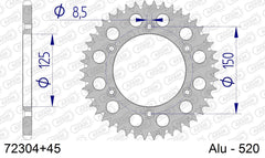 Corona AFAM 72304+45 in all. passo 520 KTM EXC 200 2012  -2016  