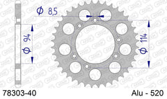 Corona AFAM 78303-40 in all. passo 520 MONTESA/HONDA 314 R 1994  -1996  