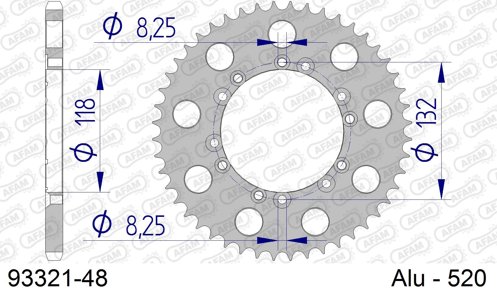 Corona AFAM 93321-48 in all. passo 520 BETA ALP 200 2000  -2003  