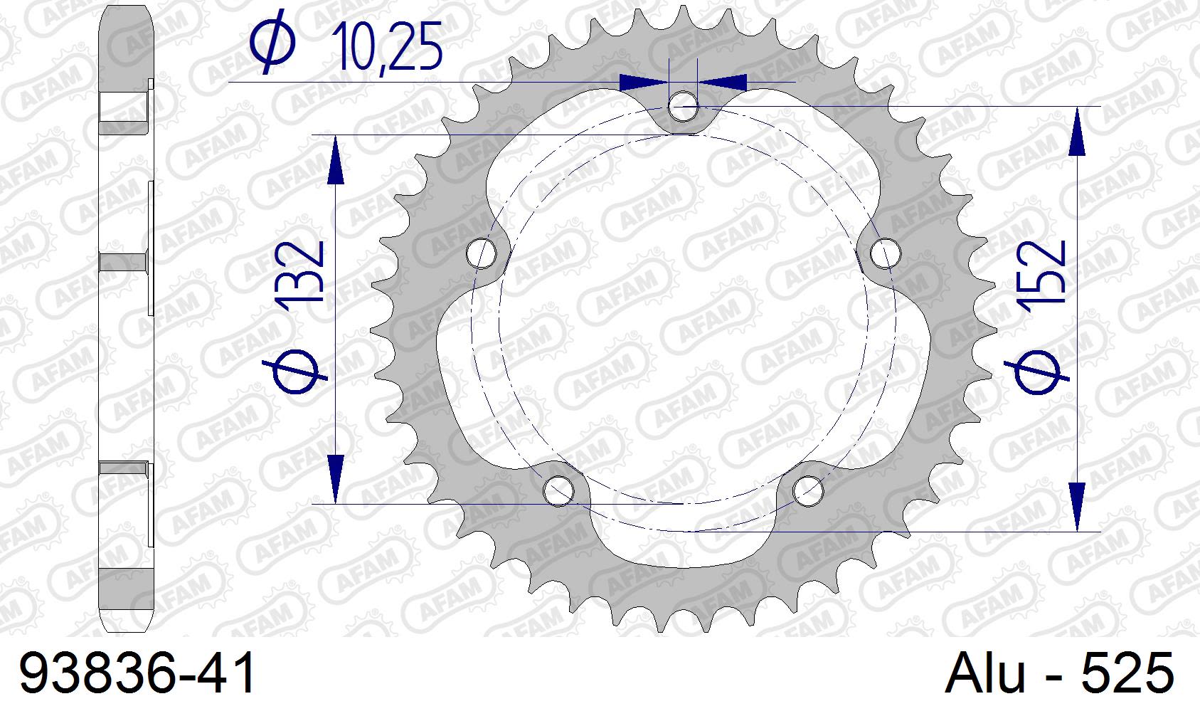 Corona AFAM 93836-41 in all. passo 525 MV AGUSTA BRUTALE 1000 RR 2021