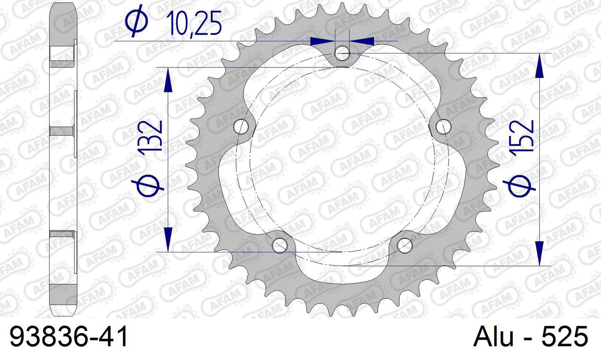 Corona AFAM 93836-41 in all. passo 525 MV AGUSTA BRUTALE 1000 RR 2021