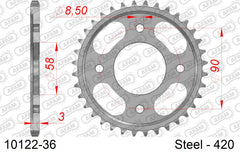 Corona AFAM 10122-36 In Acc  Passo 420 HONDA C 125 A SUPER CUB K,L 2019  -2020  