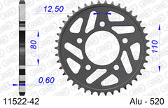 Corona AFAM 11522-42 In All  Passo 520 HONDA CB 500 R,S,T,V,W,X,Y,1,2,3 1994  -2003  