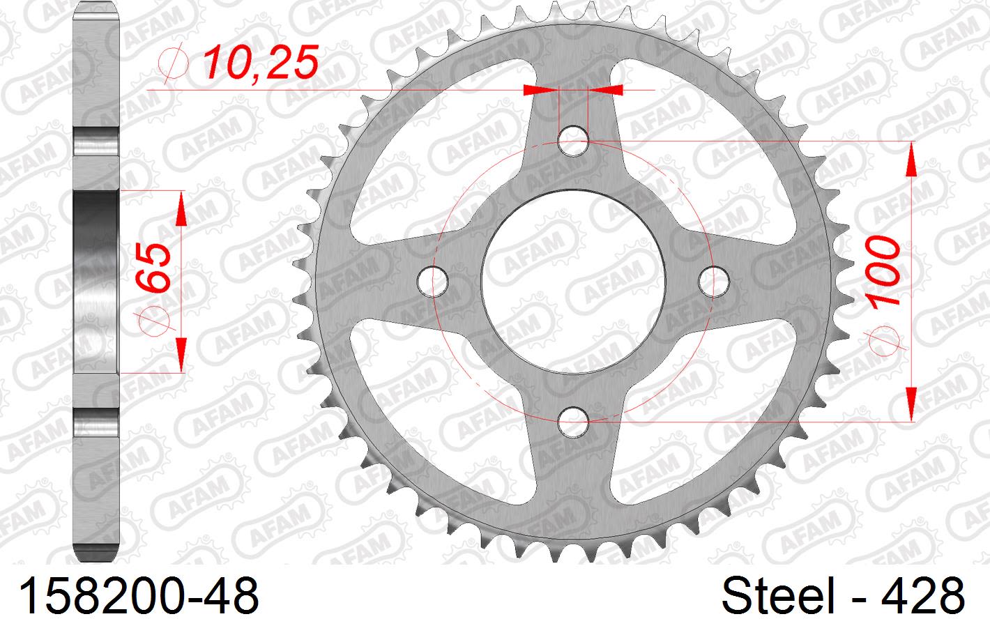 Corona AFAM 158200-48 In Acc  Passo 428 SYM VF 185 ABS 2019