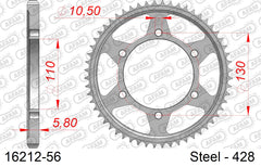 Corona AFAM 16212-56 In Acc  Passo 428 KAWASAKI NINJA 125 BX 125 AKF,AKFA,ALF,ALFA 2019  -2023  