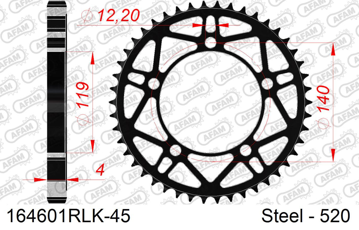 Corona AFAM 164601Rlk-45 In Acc  Passo 520 BMW S 1000 R 2021  -2022  