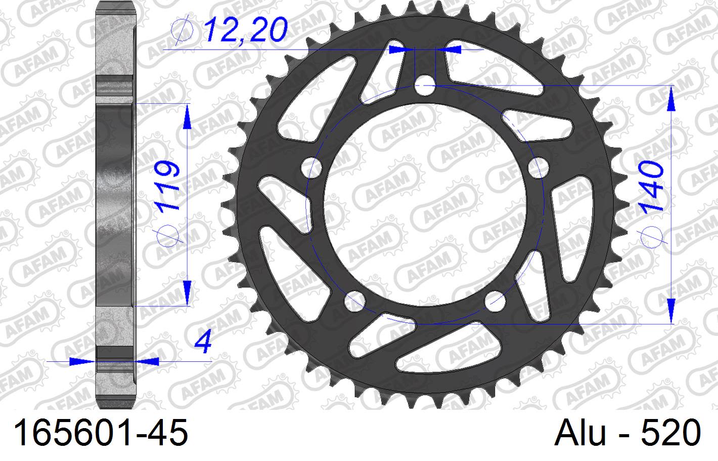 Corona AFAM 165601-45In All  Passo 520 BMW S 1000 R 2021  -2022  