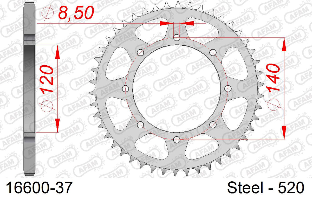 Corona AFAM 16600-37 In Acc  Passo 520 KAWASAKI W 800 EJ800 CAF RACER CKF,CLF 2019  -2020  