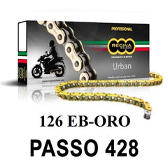 Catena 126EB-ORO 120 maglie passo 428 - Oro