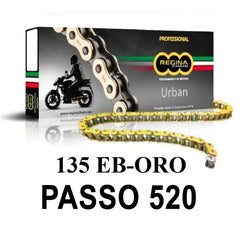 Catena 135EB-ORO 100 maglie passo 520 - Oro