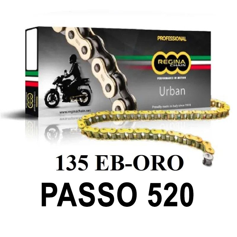 Catena 135EB-ORO 104 maglie passo 520 - Oro