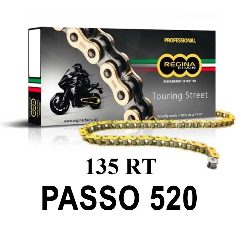 Catena 135RT 106 maglie passo 520 - Oro APRILIA AF1 125 EUROPA 1990  -1994  