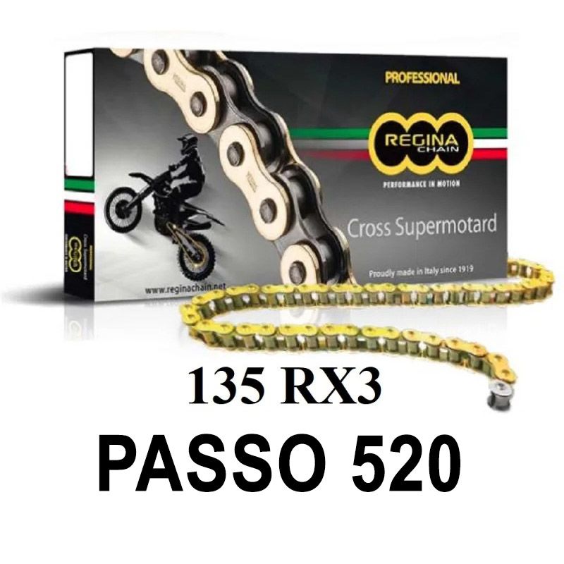 Catena 135RX3 102 maglie passo 520 - Oro