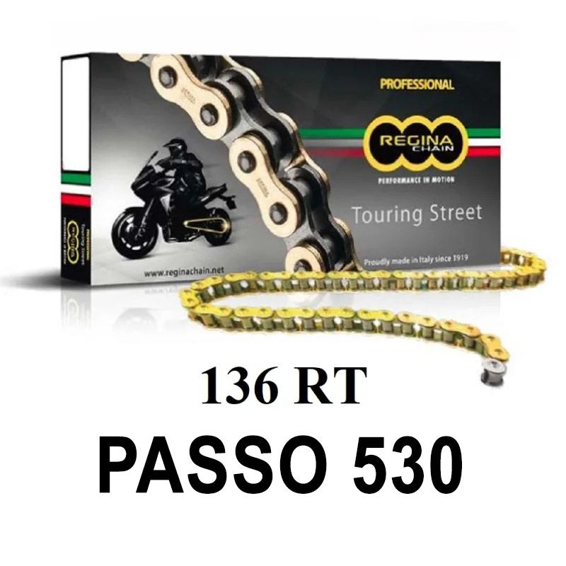 Catena 136RT 104 maglie passo 530 - Oro