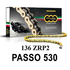 REGINA Catena 136ZRP2 112 maglie passo 530 - Oro