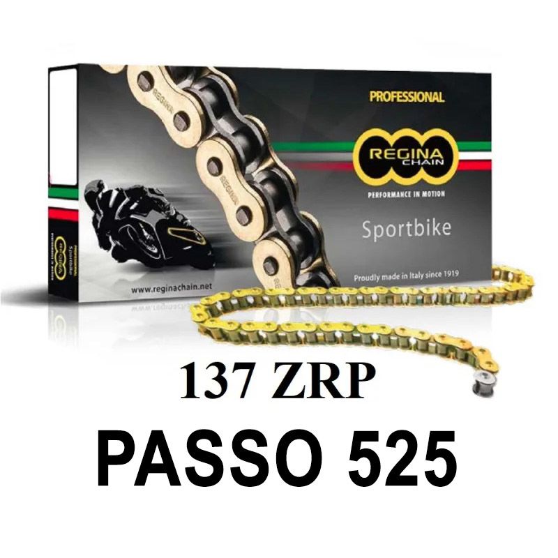 Catena 137ZRP 104 maglie passo 525 - Oro