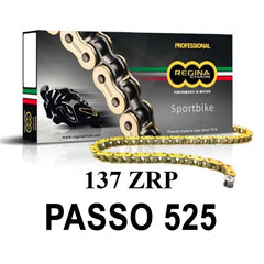 Catena 137ZRP 128 maglie passo 525 - Oro