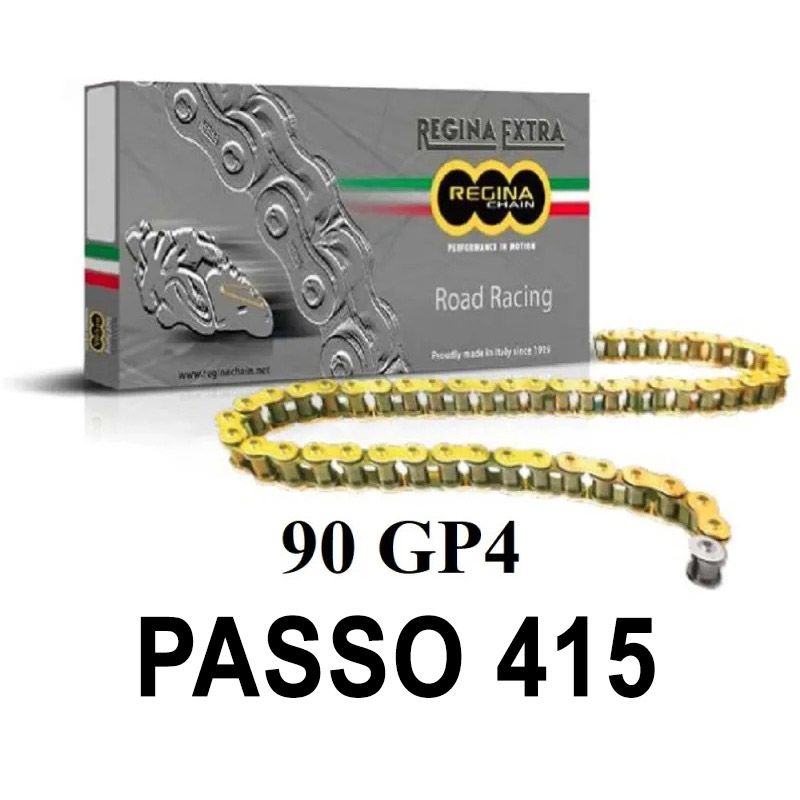 Catena 90GP4 122 maglie passo 415 - Oro