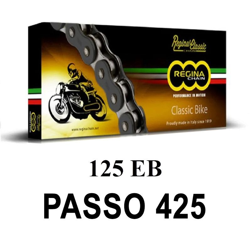 Catena 125EB 120 Maglie passo 425 - Nera