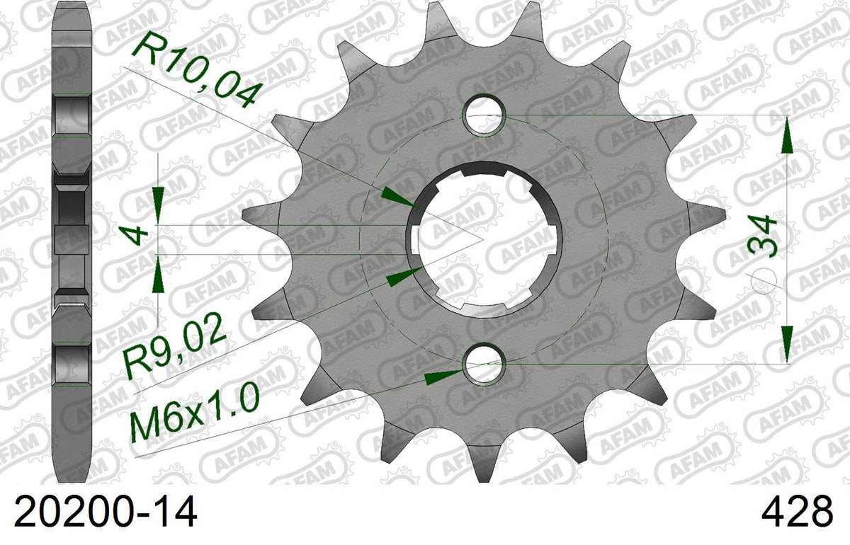 Pignone AFAM 20200-14 passo 428 DAELIM VC-S 125 1995  -1997  