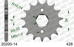 Pignone AFAM 20200-14 passo 428 DAELIM VC-S 125 1995  -1997  