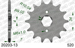 Pignone AFAM 20203-13 passo 520 HONDA NSR 125 F 1988  -1992  