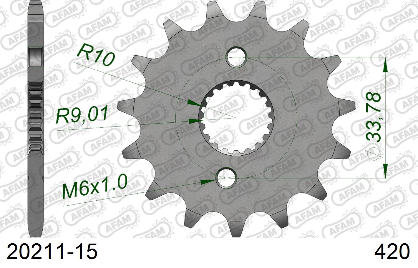 Pignone AFAM 20211-15 passo 420 HONDA CRF 150 F 2007  -2019  