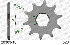 Pignone AFAM 20303-10 passo 520 MONTESA/HONDA 314 R 1994  -1996  