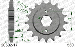 Pignone AFAM 20502-17 passo 530 HONDA CB 750 F 1976