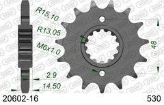 Pignone AFAM 20602-16 passo 530 HONDA VF 700 S 1984  -1985  