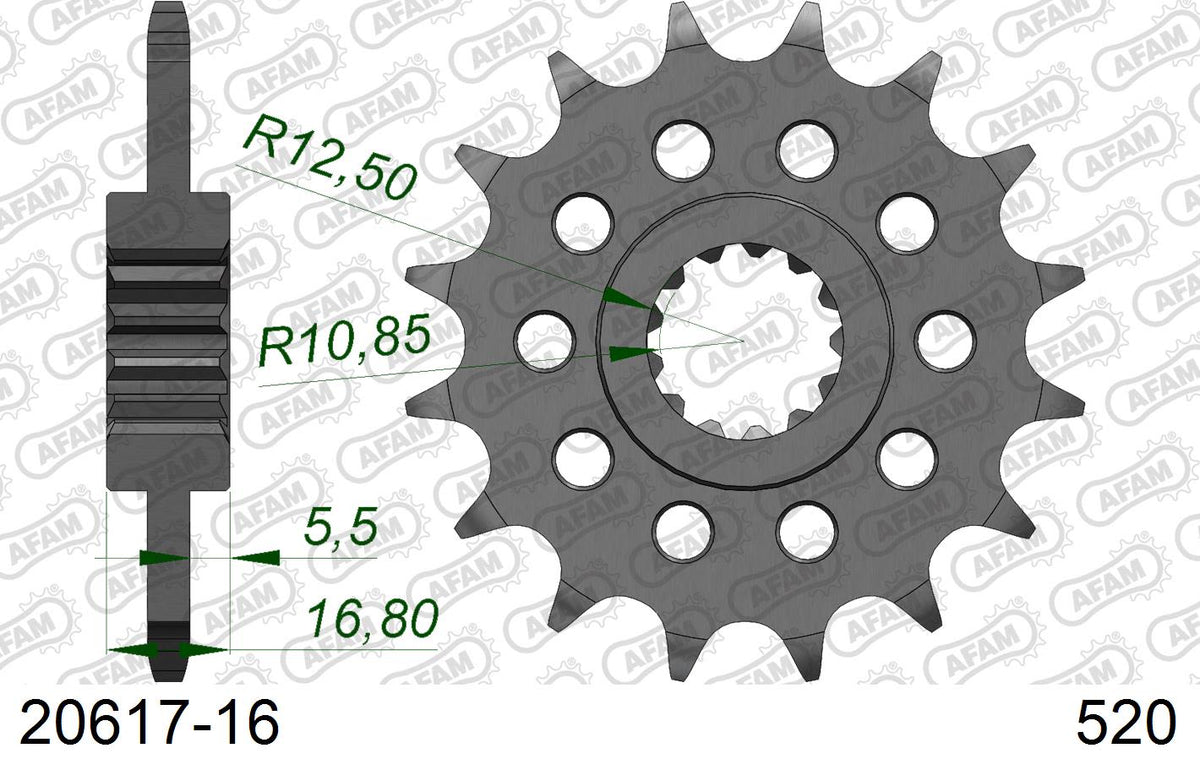 Pignone AFAM 20617-16 passo 520 HONDA CTX 700 2014