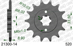 Pignone AFAM 21300-14 passo 520 HYOSUNG GT 250 COMET 2004  -2010  