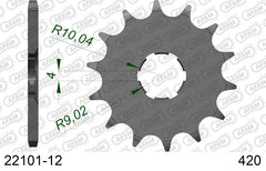 Pignone AFAM 22101-12 passo 420 SUZUKI TS 50 X AUTOMATIQUE FRANCE 1990  -1996  