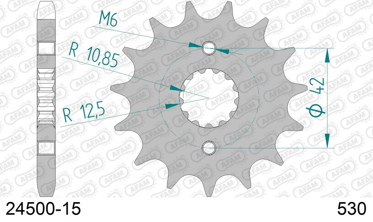 Pignone AFAM 24500-15 passo 530 KAWASAKI GPZ 305 1983  -1996  