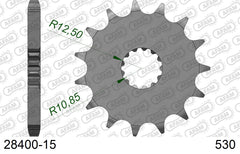 Pignone AFAM 28400-15 passo 530 KAWASAKI ZZR 500 ZX500 1990  -1992  