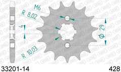 Pignone AFAM 33201-14 passo 428 SUZUKI GT 125 1974  -1981  